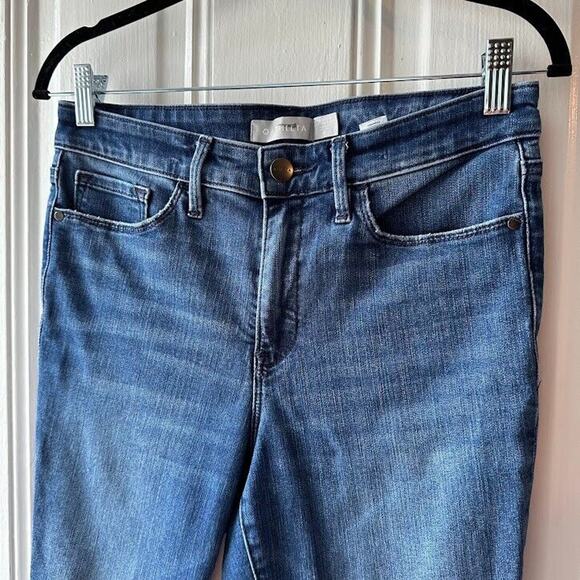 Athleta Denim Jeans Womens 8 Blue Sculptek Ultra Skinny 5 Pockets Zippered Pants - Picture 2 of 5
